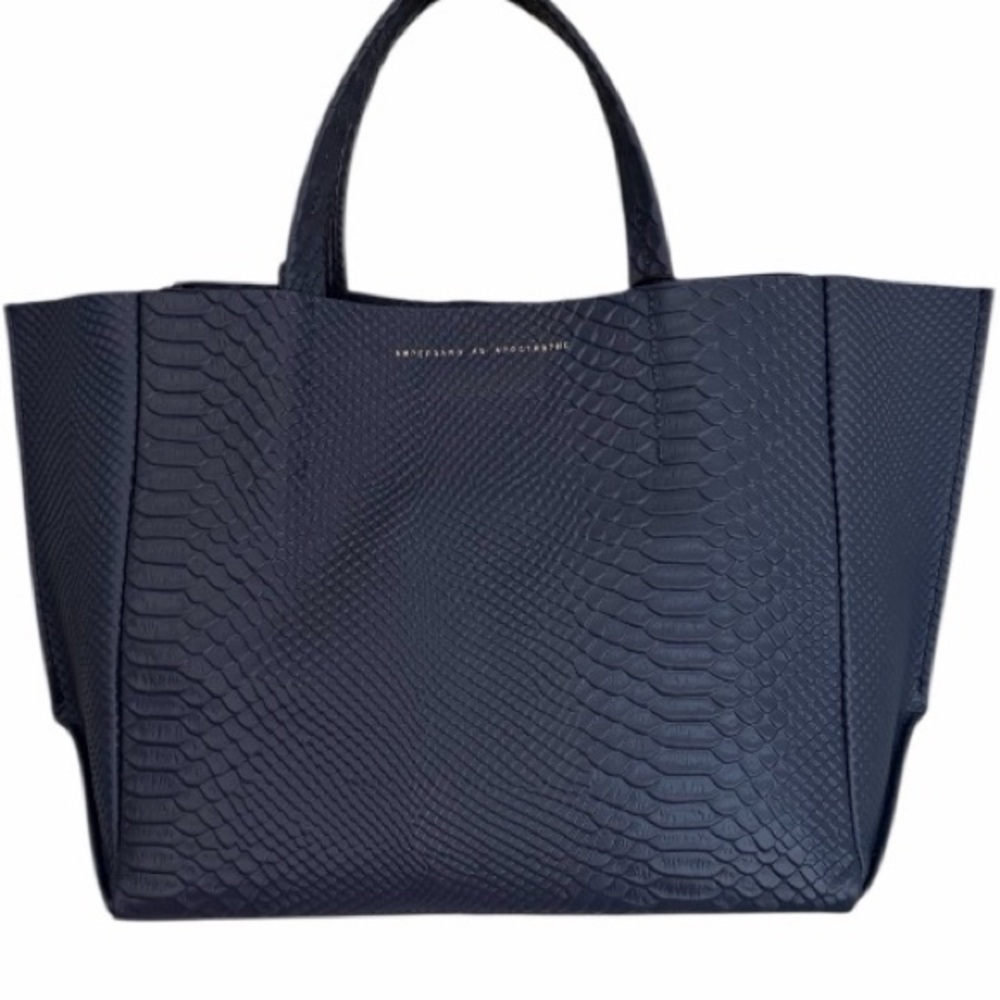 Ampersand As Apostrophe Medium Navy Python-Emboss… - image 10